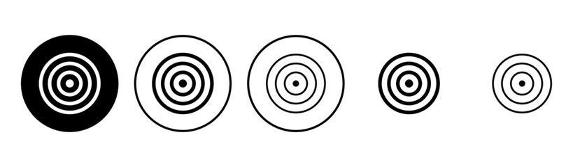 Target icon set. goal icon vector. target marketing icon vector