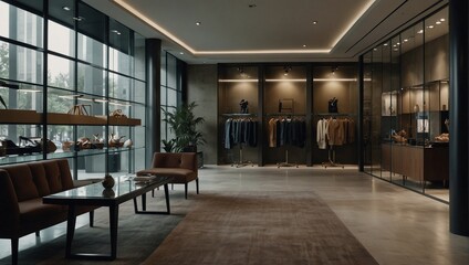 photo of a luxury boutique with a classic style made by AI generative