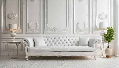 white sofa in a room,interior, room, sofa, home, furniture, living, design, wall, chair, 