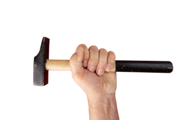 A hammer in hand