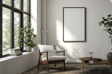 Poster mockup. Generative Ai.