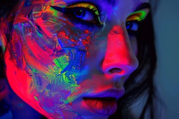 Fototapeta premium A smooth transition of red and blue colors with soft lighting creating an atmospheric abstract background