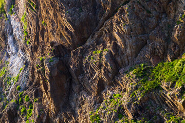 春の浦富海岸の風景 鳥取県 浦富海岸