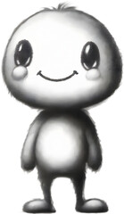 Obraz premium Pencil sketches of a cute creature. 