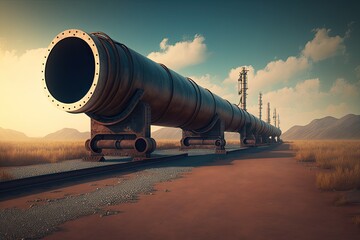 Oil pipeline, pipe system for transferring oil over a distance