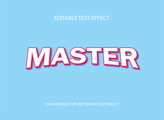 Master text effect