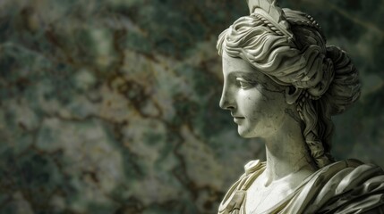 Obraz premium Close up view of a woman statue, ideal for educational materials