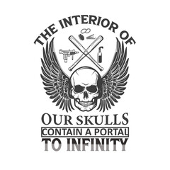 typography and illustration t shirt design