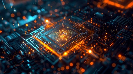 Obraz premium Quantum computing and its potential impact on business