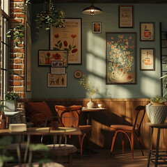 Artful Cafe Atmosphere, Generative Ai