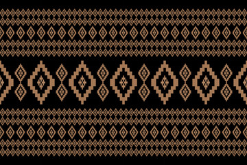 Beautiful vintage cross stitch traditional ethnic pattern.floral pixel art embroidery. Elegance background abstract Aztec beautiful seamless pattern for fabric,cloth,dress,carpet,curtain,sarong,batik.