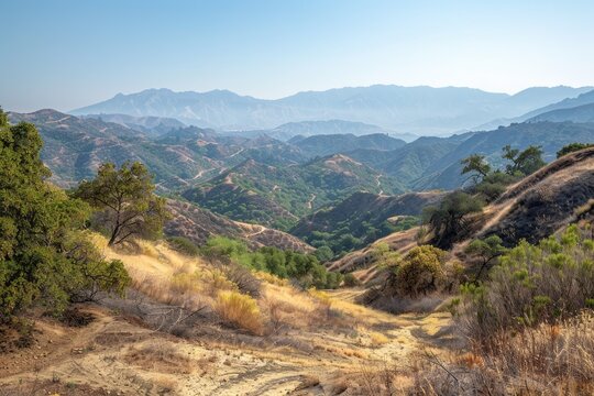 Drought in California?  View of Topanga Canyon will make you think otherwise
