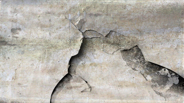 cement broken surface