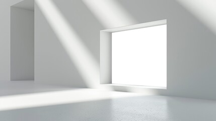 Obraz premium Blank LCD Video Mailer Card and Brochure for Branding. White Isolated Card with Photo Frame and 3D