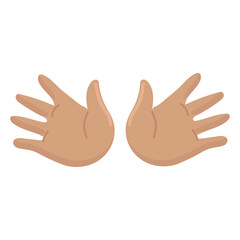 Juzz hands icon clipart avatar logotype isolated vector illustration