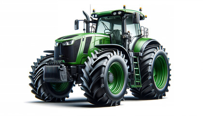 Green Giant: 3D Animated Showcase of a Powerful Green Tractor