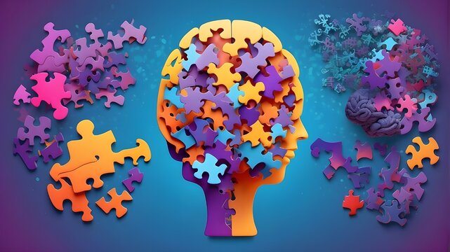 Alzheimer's disease, Parkinson's disease, memory loss disorder, Alzheimer's awareness day, generative AI, and a brain with puzzle pieces