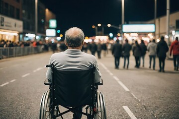 Obraz premium person in wheelchair