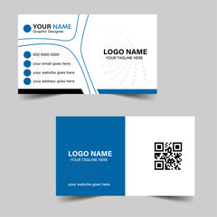 Minimal creative modern visiting card vector layout pattern clean design business card