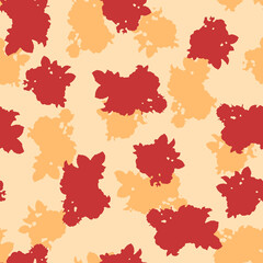 Floral Pattern Red Yellow