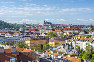 View of Saint Vitus Cathedral in Prague
