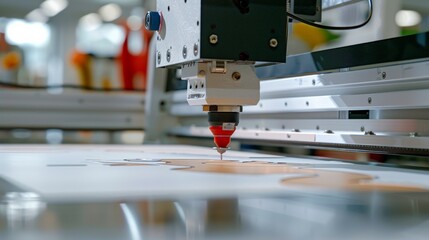 3D printer prints a prototype of the product. Rapid prototyping services.