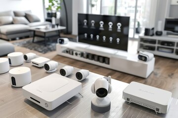 Security cameras and digital technology in smart homes safeguard educational videos, secure studio setups, and verify media communications.