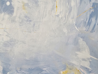 Jasne błękitne tło malowane pędzlem i szpachlą  © Joanna