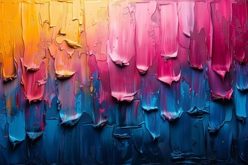 Dynamic blend of bold streaks of oil paint creating a textured multicolored background
