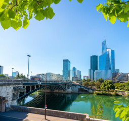 Naklejka premium Business district of Paris