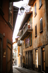 Obraz premium street in the town Como Italy 