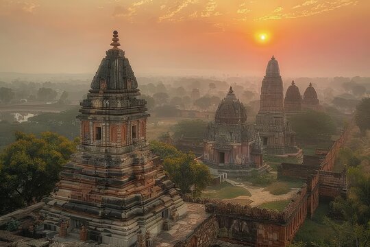 The Kandariya Mahadev Temple in Khajuraho, Madhya Pradesh, India