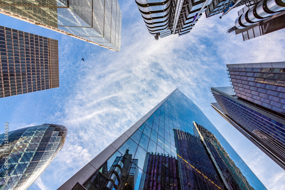 Wall mural Skyscrapers in City of London, UK