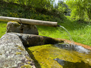 Source eau en montagne - Fontaine 