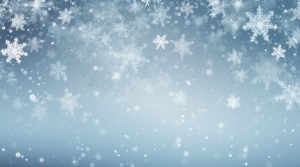 Naklejka na ściany i meble Winter background with snowflakes. Christmas and New Year concept