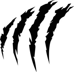 Claws scratch. Design element for logo, label, sign, poster, t shirt