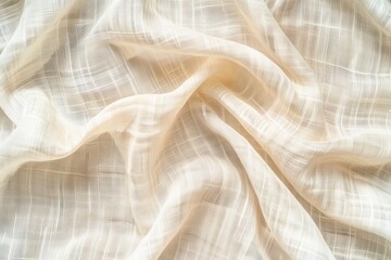 Photo of A cream linen texture background with subtle patterns for design use