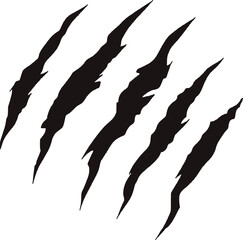 Claws scratch. Design element for logo, label, sign, poster, t shirt