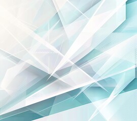 A digitally composed image of translucent geometric polygons against a faded background for a futuristic feel
