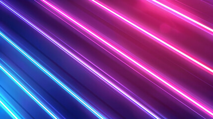 Abstract background with blue and purple neon lines. Modern design for banner, poster or...