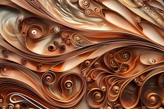 Detailed close-up view of intricate artwork. Ideal for art enthusiasts and designers