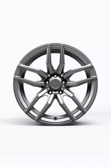 Obraz premium Isolated car wheel on a white background
