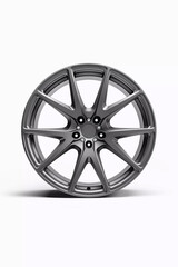 Obraz premium Front view of a car rim on a white background