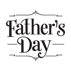 Fathers day lettering design