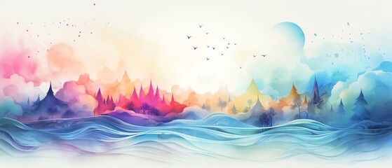 Visualization for creativity imaginative visualization theme water color Vivid