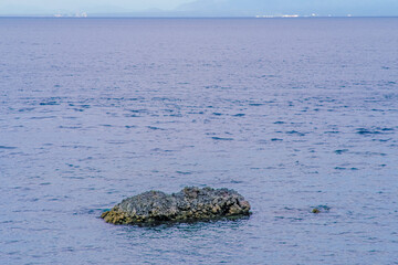 Blue waters of Anilao beach in Batangas Philippines.
