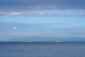 Blue waters of Anilao beach in Batangas Philippines.