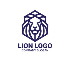 Lion Logo Design Icon Symbol Vector Template
