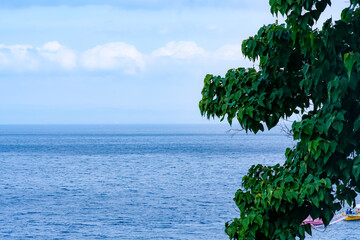 Blue waters of Anilao beach in Batangas Philippines.