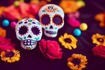 Day of the dead decoration